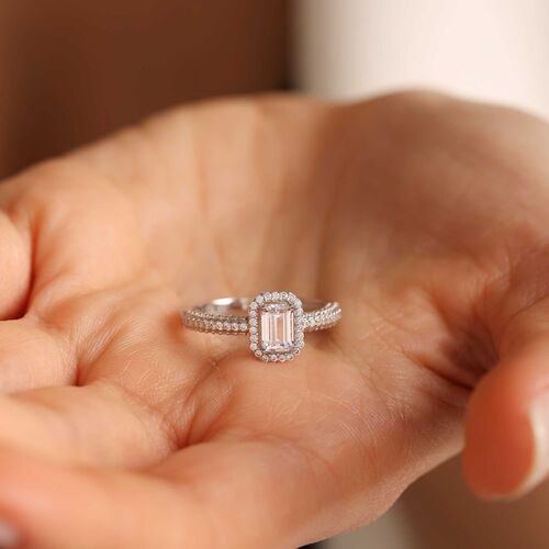 Beyaz Altın Baget Yüzük Watercourse - SembolGold