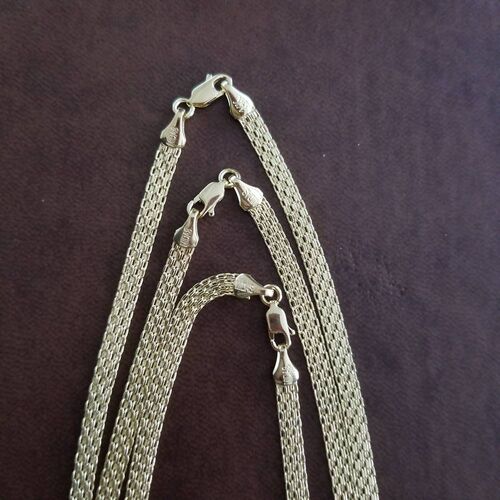 SembolGold - Bismark 50 cm Altın Zincir 14 Ayar 5 mm (1)