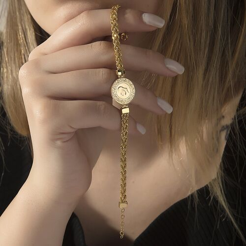 Çeyrek Altın Bileklik Ziynet Burgu Zincirli - SembolGold