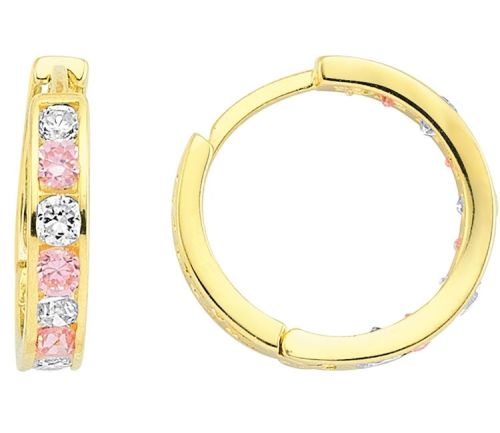 Çocuk Küpesi Halka 14K Altın Pembe - SembolGold