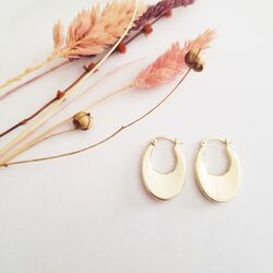 SembolGold - Damla Model Altın Küpe 14 Ayar 2,5 cm (1)