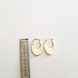 Damla Model Altın Küpe 14 Ayar 2,5 cm - Thumbnail