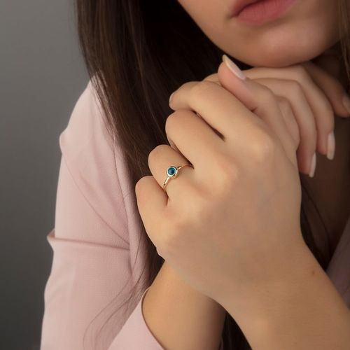 SembolGold - Göz Altın Yüzük 14K Gold (1)