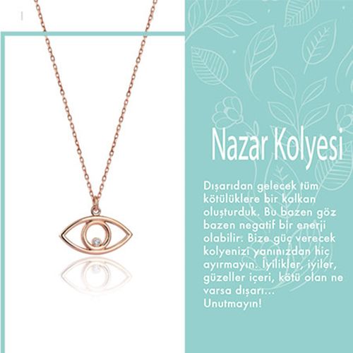 SembolGold - Göz Pırlanta Kolye (1)
