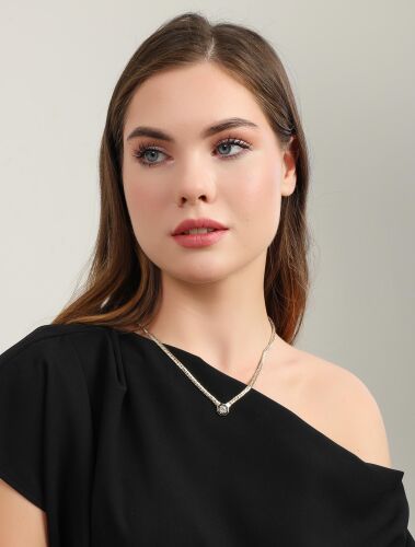 Gurmet Çağla Kolye 14 Ayar Altın 50+3 cm - SembolGold