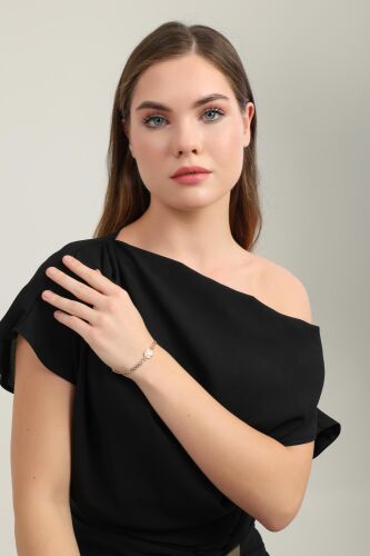 Gurmetli Yonca Bileklik 19 cm En 4 mm - SembolGold