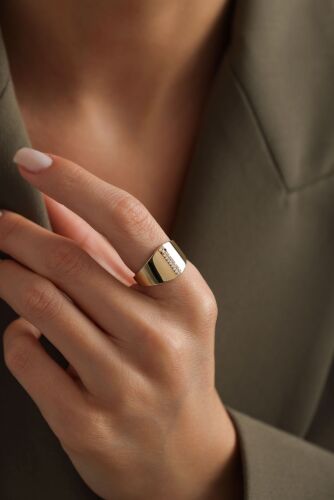 Harf Yüzük 14 Ayar -İ- - SembolGold