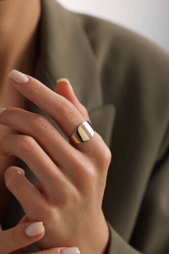 Harf Yüzük 14 Ayar -I- - SembolGold