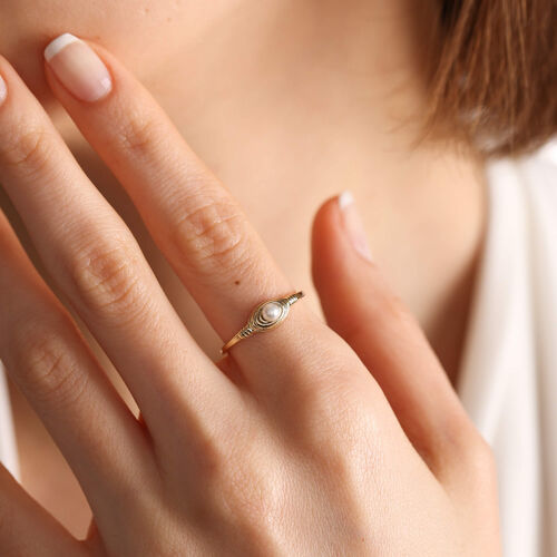 İnci Yüzük 14K Pearl - SembolGold