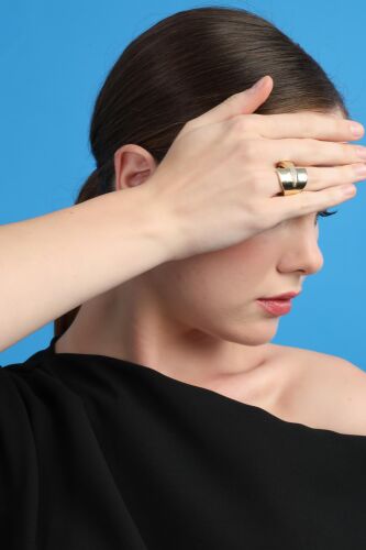 Işıltı Kavis Yüzük 14 Ayar Altın - SembolGold