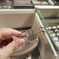 İsimli Altın Kelepce Yeni Tasarım 14 K Gold Taşsız - Thumbnail