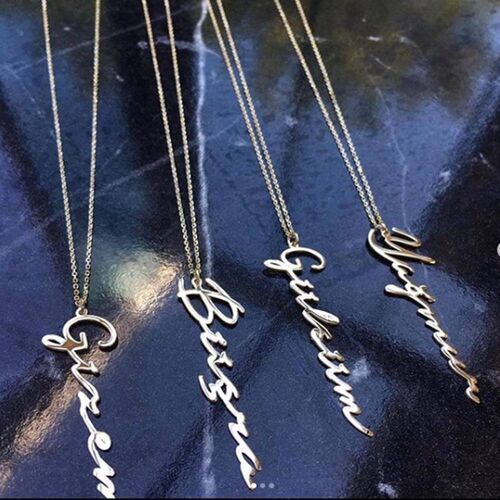 İsimli Altın Kolye14K - SembolGold