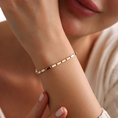 İtaly Altın Bileklik Fate Unisex - SembolGold