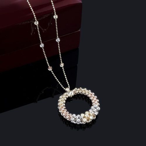 İtaly Toplu Dorika Altın Kolye Fantazy - SembolGold