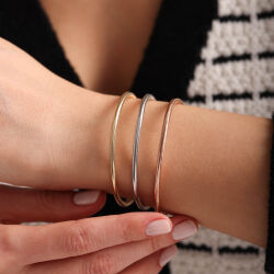 İtalyan Esnek Altın Bileklik Sarı - SembolGold