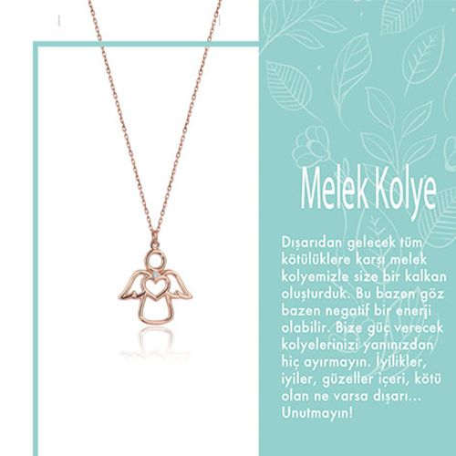 SembolGold - Kalbimin Meleği Pırlanta Kolye (1)