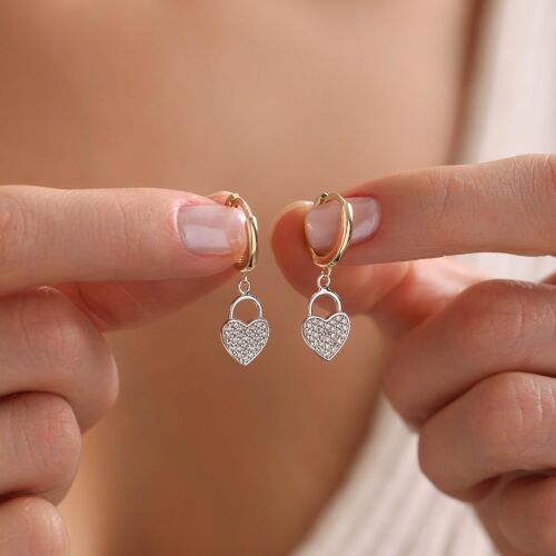 Kalbin Anahtarı Altın Küpe - SembolGold