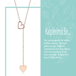SembolGold - Kalp Sen & Ben Pırlanta Kolye (1)