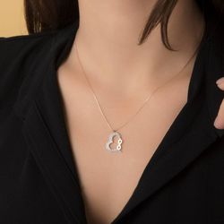 SembolGold - Kalp Sonsuzluk Altın Kolye 14K Gold (1)