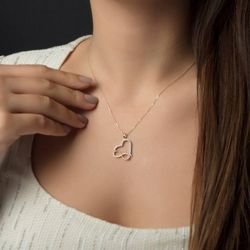 SembolGold - Kalp Sonsuzluk Altın Kolye 14K Gold (1)