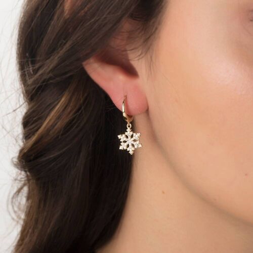 SembolGold - Kartanesi Altın Sallantılı Küpe 14K Gold (1)