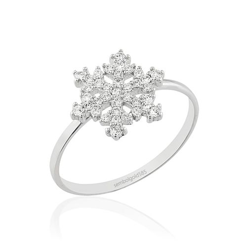 Kartanesi Beyaz Altın Yüzük 14K - SembolGold