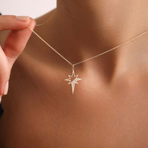 Kuzey Yıldızı Altın Kolye - SembolGold