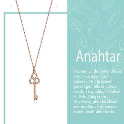 SembolGold - Pırlantalı Anahtar Kolye (1)