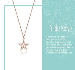 Pırlantalı Yıldız Kolye - Thumbnail