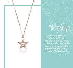 Pırlantalı Yıldız Kolye - 2