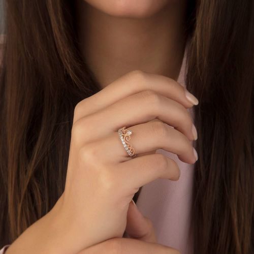 SembolGold - Rose Altın Taç Yüzük 14K 2,10 Gr (1)