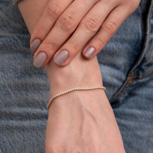 Sarı Altın Su Yolu Bileklik - SembolGold