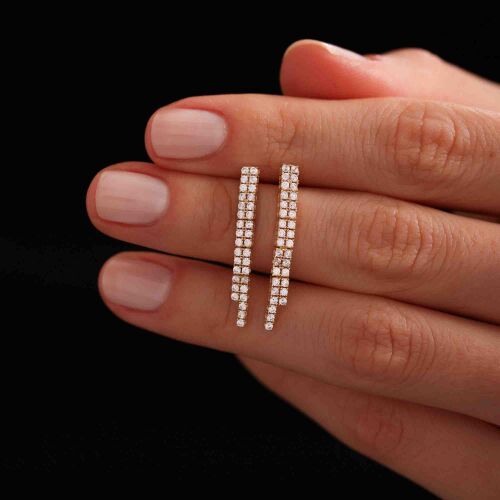 Sarı Altın Su Yolu Küpe - SembolGold