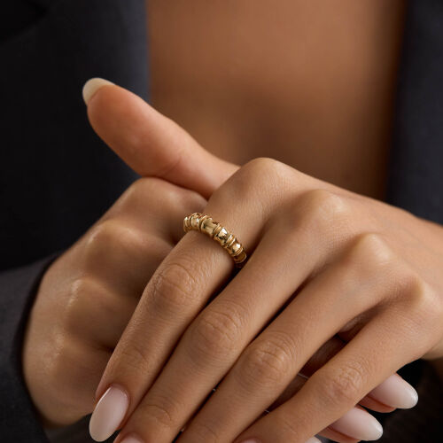 Smooth Gold Altın Yüzük 4mm - SembolGold