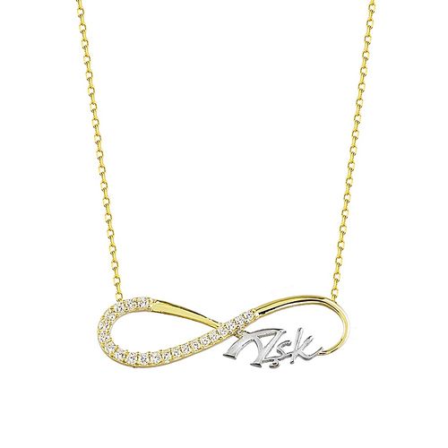 Sonsuz Aşk Altın Kolye 14K Gold - SembolGold
