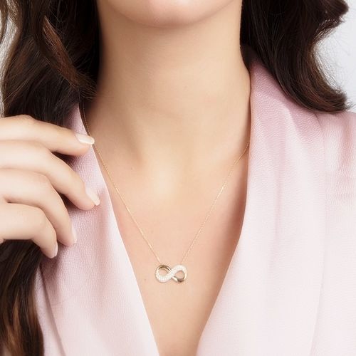 SembolGold - Sonsuzluk Altın Kolye 14K Gold (1)