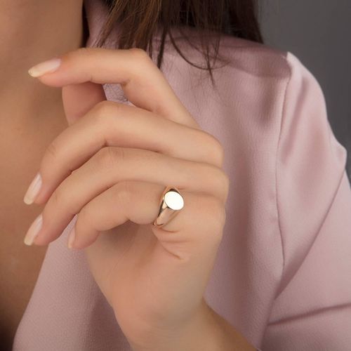 SembolGold - Şövalye Rose Altın Yüzük 14K (1)