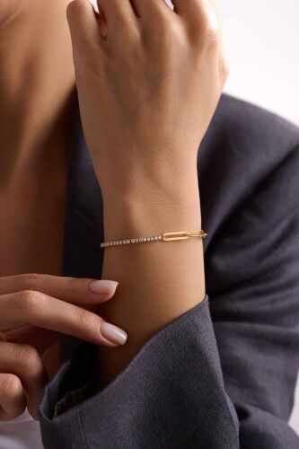 Su Yolu Ataç Bileklik 17+3 cm - SembolGold