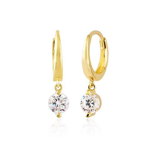 Tektaş Altın Sallantılı Küpe 14K Gold - SembolGold