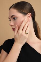 Vogue Burgu 14 Ayar Altın Yüzük - SembolGold