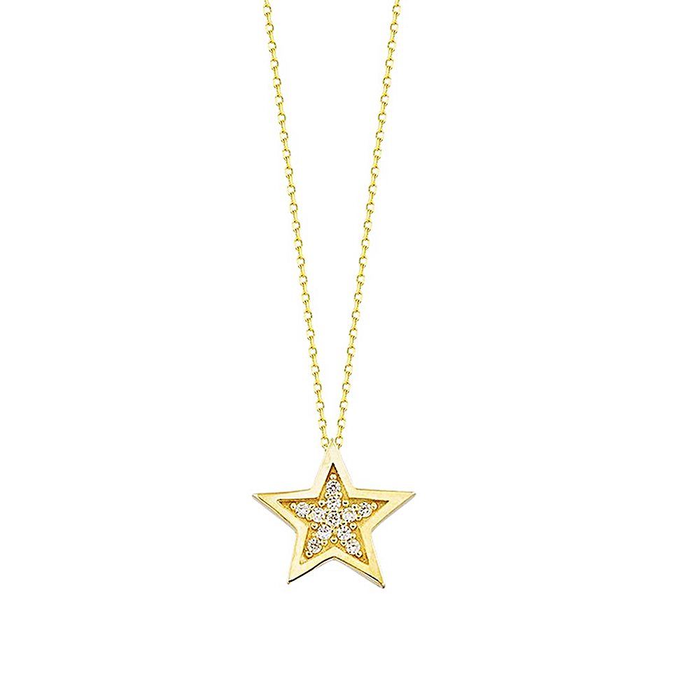 

Yıldız Altın Kolye 14k 1,0 Cm