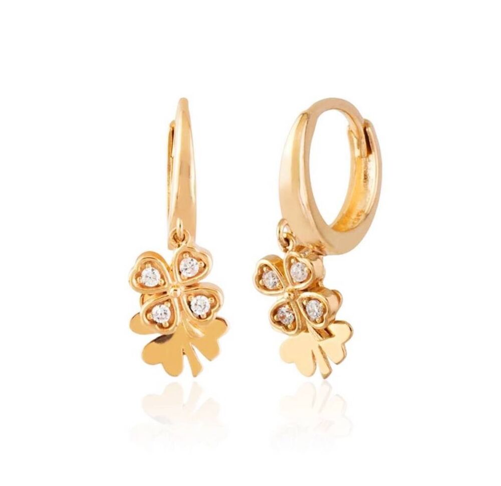 

Yonca Altın Küpe 14 Ayar Rose Gold
