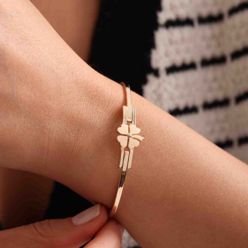 Yonca Kelepçe 14 Ayar - SembolGold