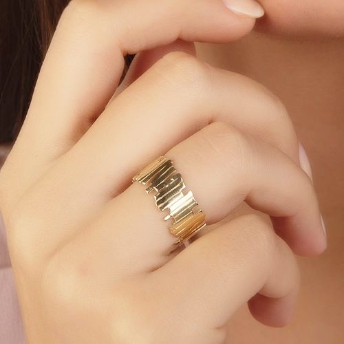 SembolGold - ZigZag Altın Yüzük 14K Gold (1)